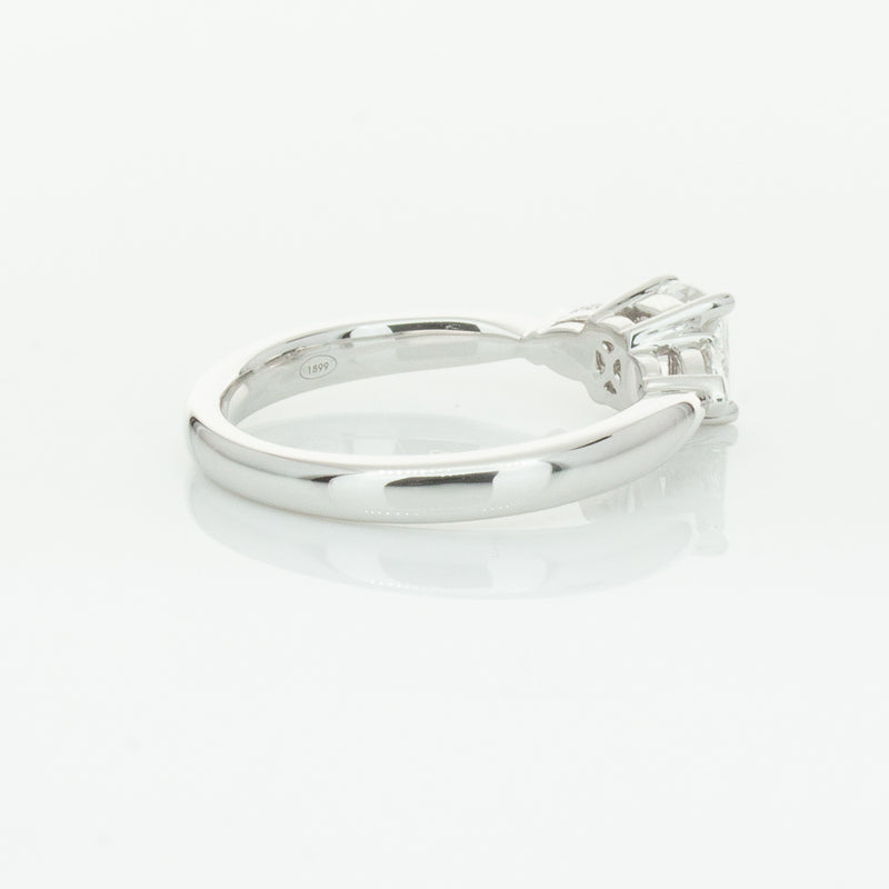18ct White Gold .76ct Cushion Cut Diamond Ayla Ring-Ring-Walker & Hall