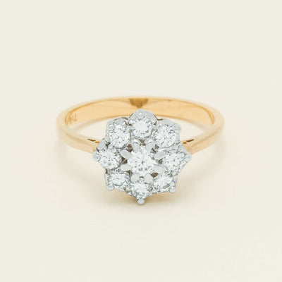 Deja Vu 18ct Yellow Gold .79ct Diamond Ring - Ring - Walker & Hall