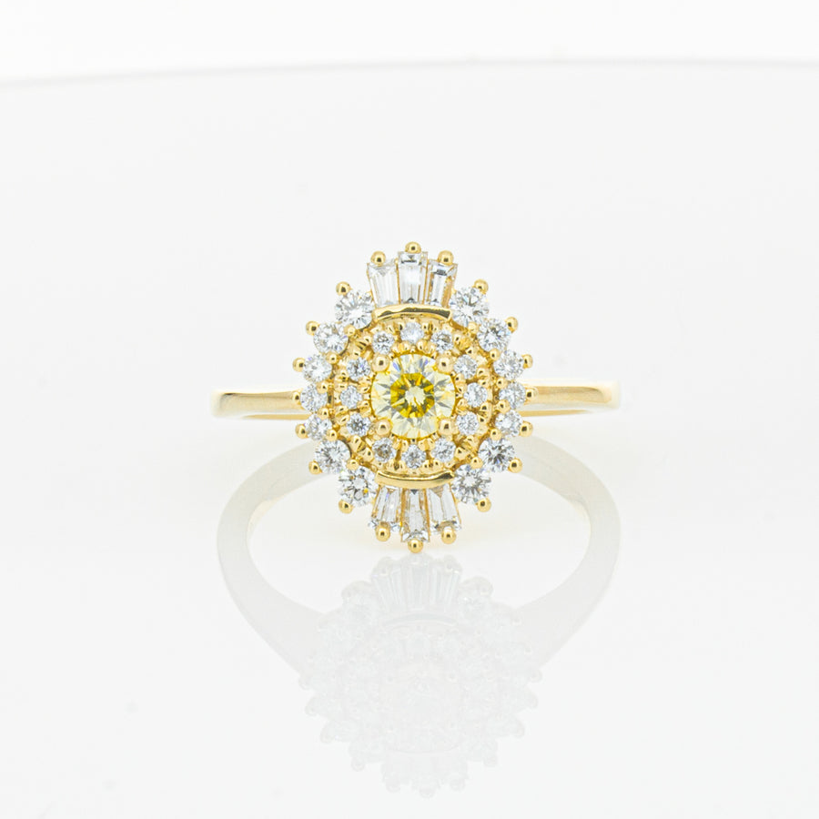 18ct Yellow Gold Yellow Diamond Ring - Ring - Walker & Hall