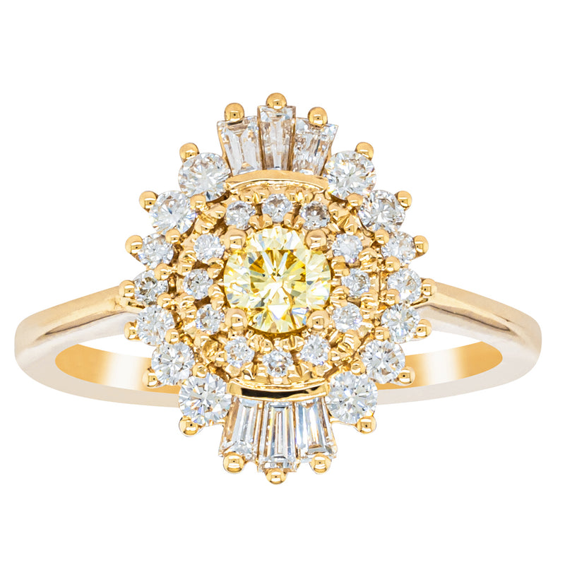 18ct Yellow Gold .23ct Yellow Diamond Ring - Ring - Walker & Hall