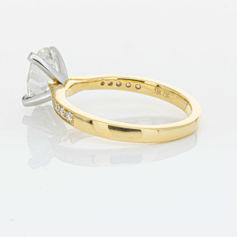 18ct Yellow Gold 1.50ct Oval Diamond Zenith Ring-Ring-Walker & Hall
