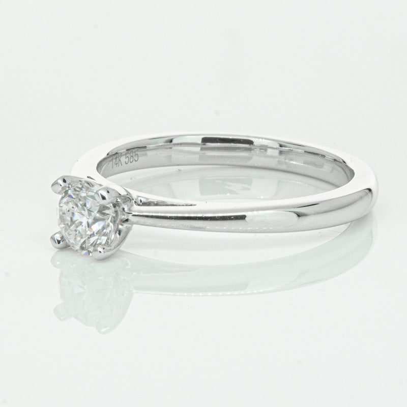 14ct White Gold .50ct Diamond Luna Ring-Ring-Walker & Hall