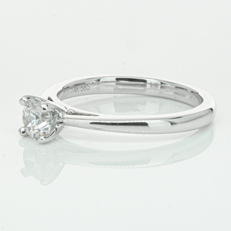 14ct White Gold .50ct Diamond Luna Ring-Ring-Walker & Hall