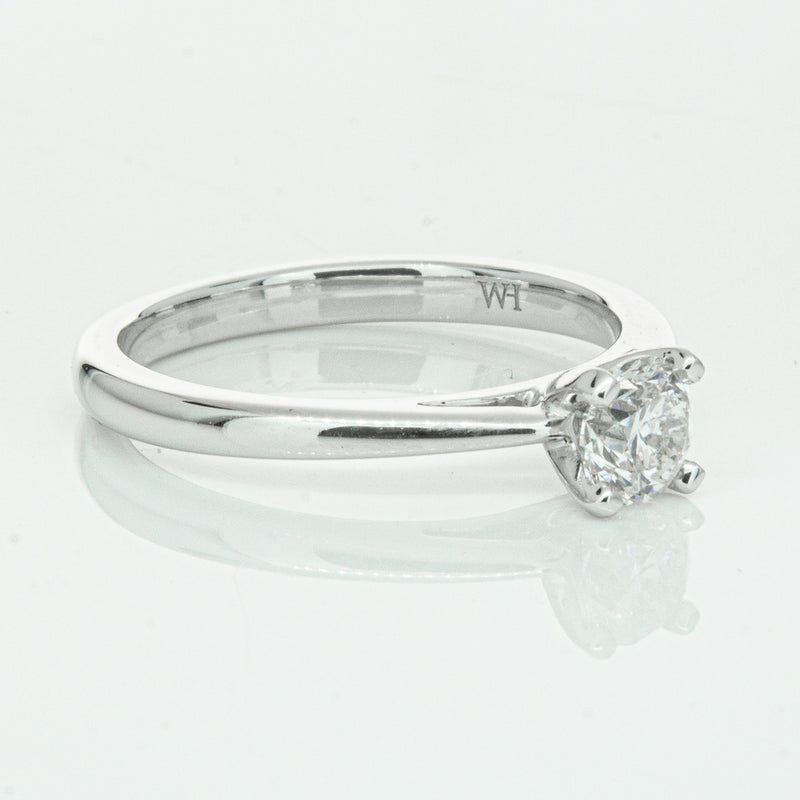 14ct White Gold .50ct Diamond Luna Ring-Ring-Walker & Hall