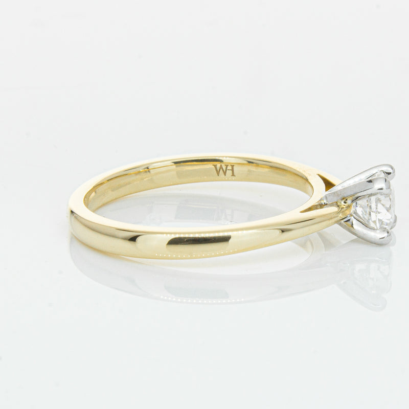 14ct Yellow Gold .50ct Diamond Luna Ring-Ring-Walker & Hall