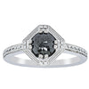 18ct White Gold .80ct Black Diamond Ring - Ring - Walker & Hall