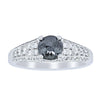 18ct White Gold .66ct Black Diamond Ring - Ring - Walker & Hall