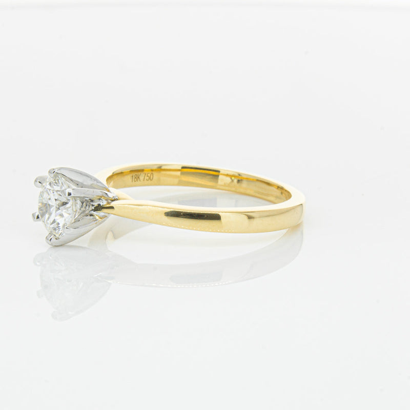 18ct Yellow Gold .71ct Diamond Capri Ring-Ring-Walker & Hall