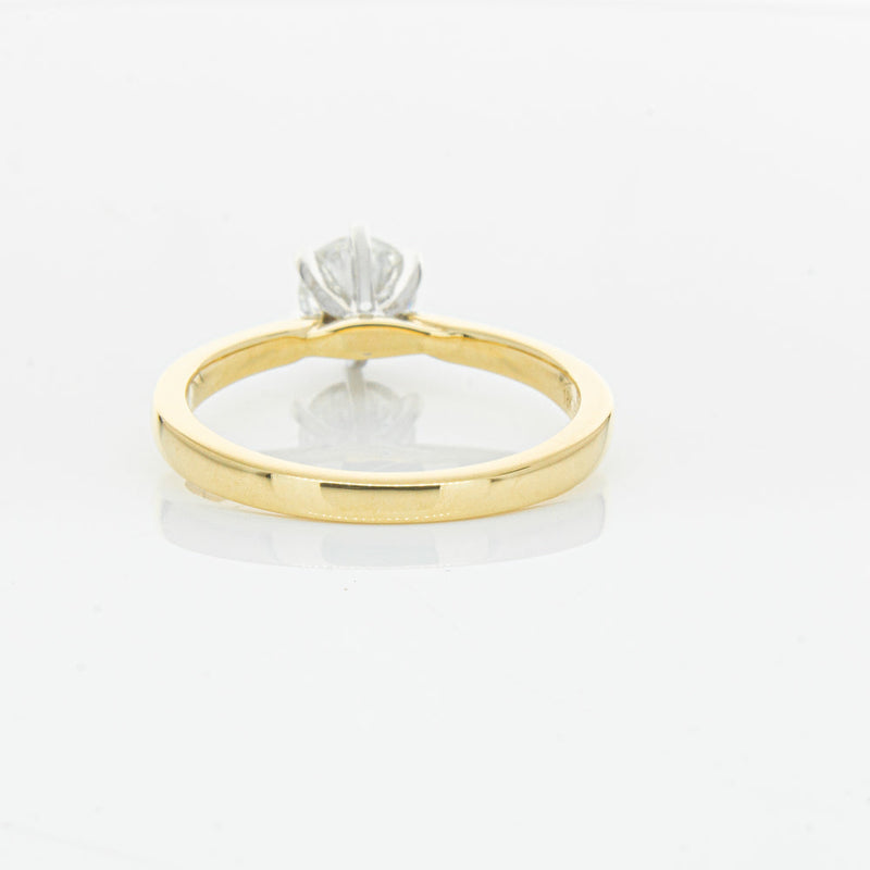 18ct Yellow Gold .71ct Diamond Capri Ring-Ring-Walker & Hall