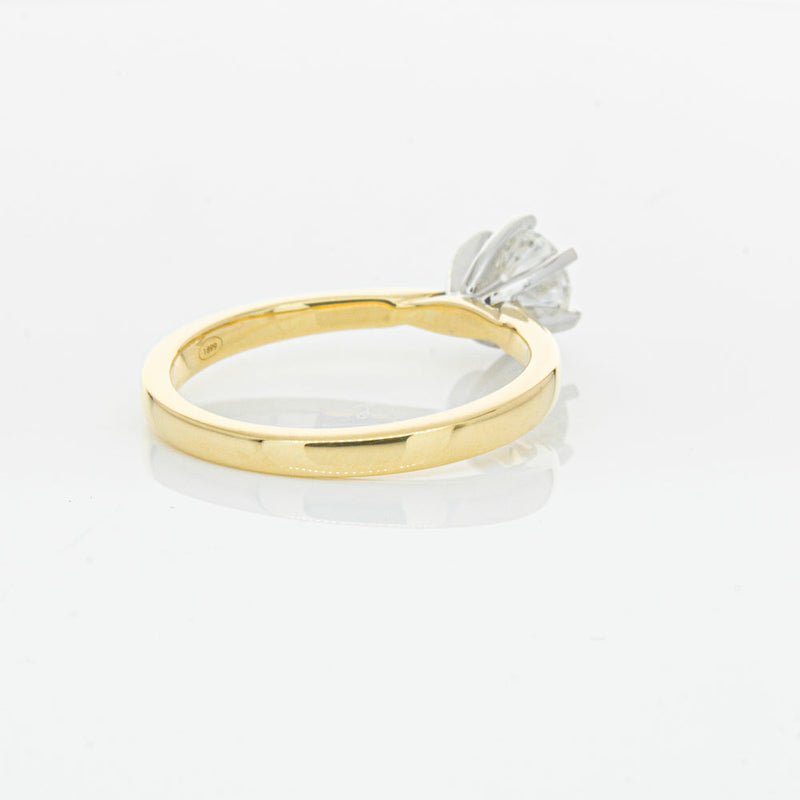 18ct Yellow Gold .71ct Diamond Capri Ring-Ring-Walker & Hall