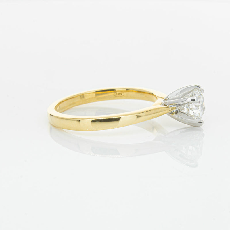 18ct Yellow Gold .71ct Diamond Capri Ring-Ring-Walker & Hall