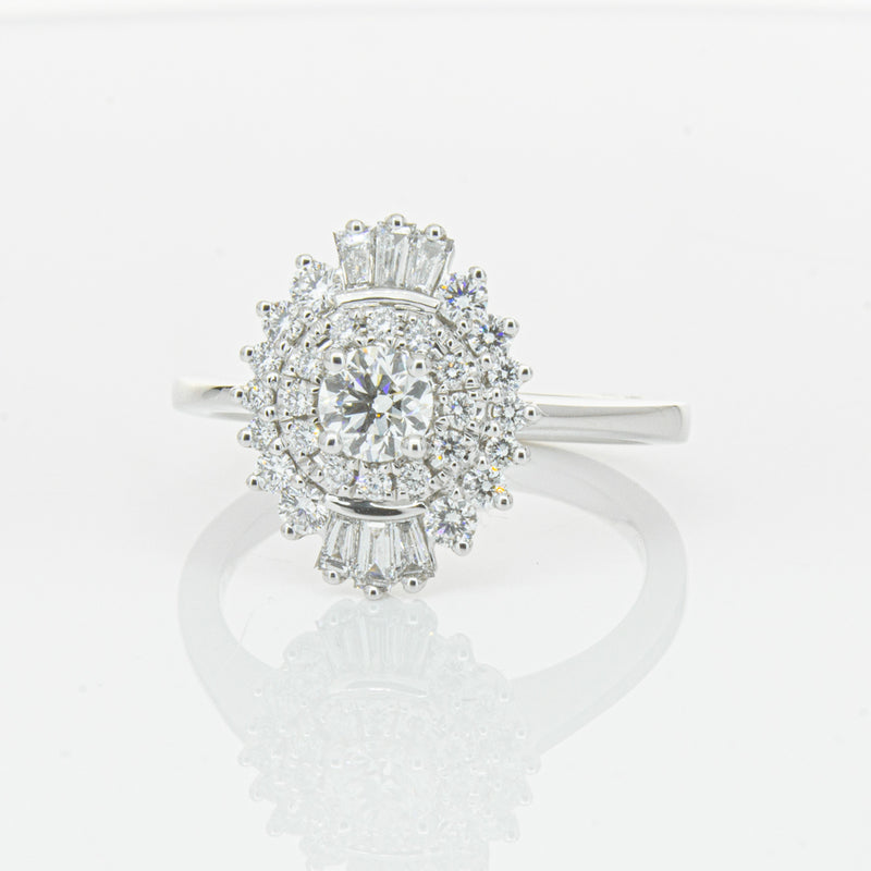 18ct White Gold .30ct Diamond Kira Ring-Ring-Walker & Hall