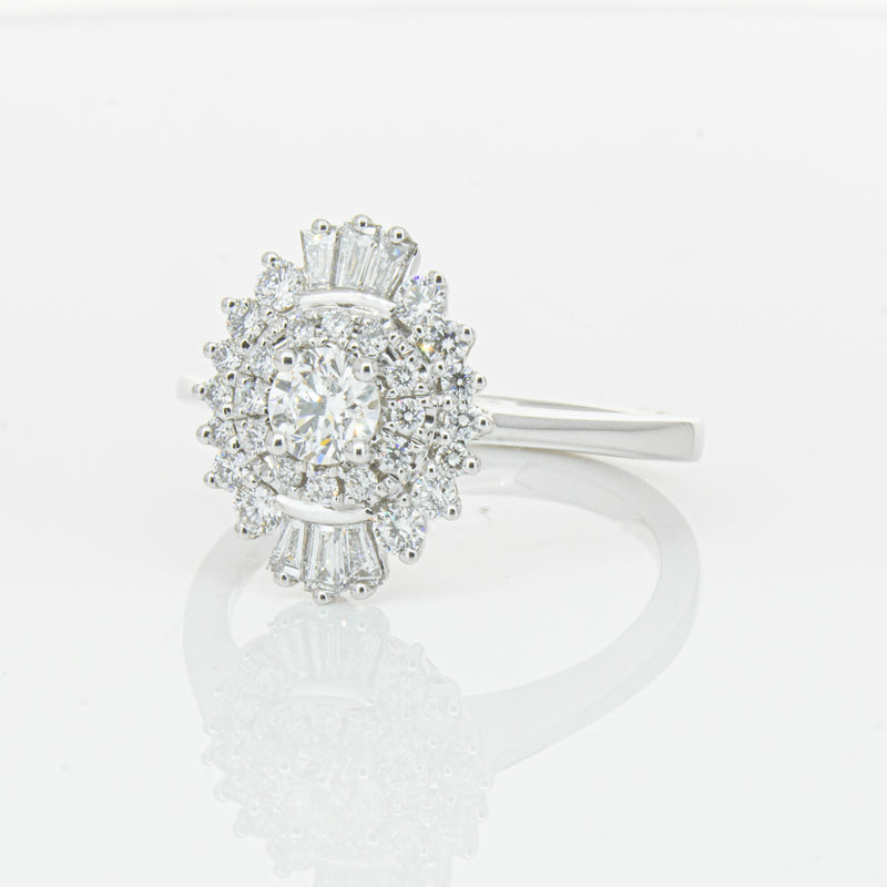 18ct White Gold .30ct Diamond Kira Ring-Ring-Walker & Hall