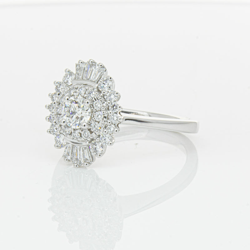 18ct White Gold .30ct Diamond Kira Ring-Ring-Walker & Hall