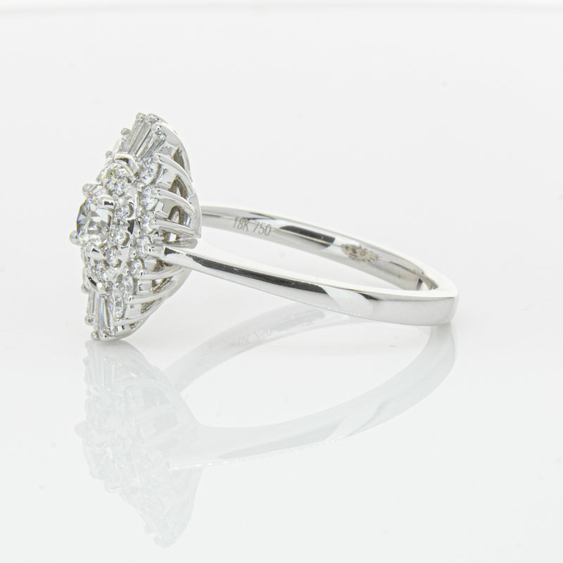 18ct White Gold .30ct Diamond Kira Ring-Ring-Walker & Hall