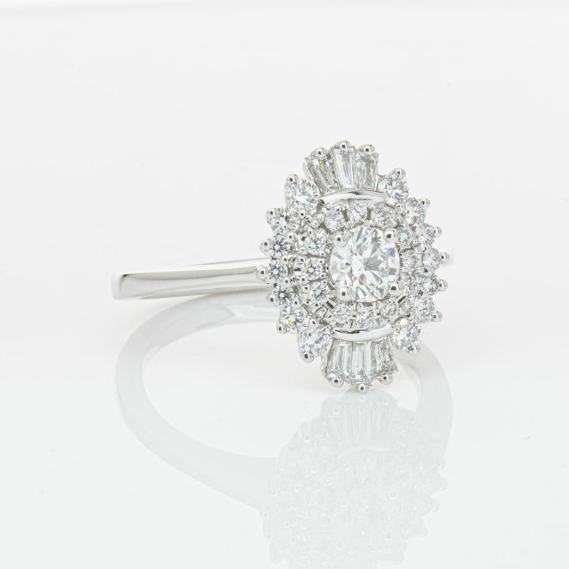 18ct White Gold .30ct Diamond Kira Ring-Ring-Walker & Hall