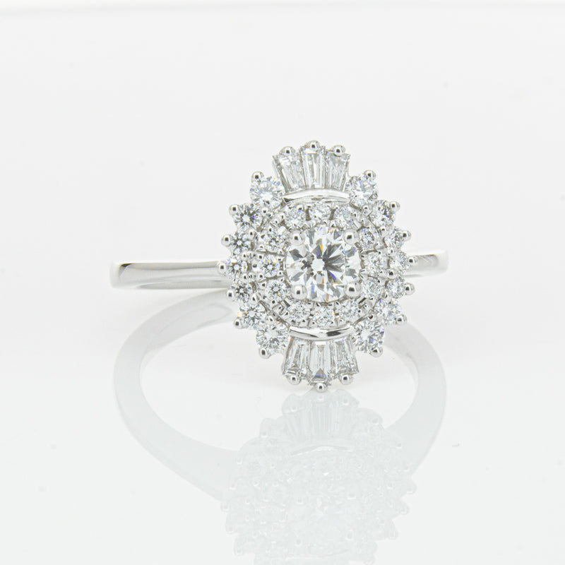18ct White Gold .30ct Diamond Kira Ring-Ring-Walker & Hall