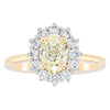 18ct Yellow Gold 1.21ct Oval Cut Diamond Belle Ring - Ring - Walker & Hall