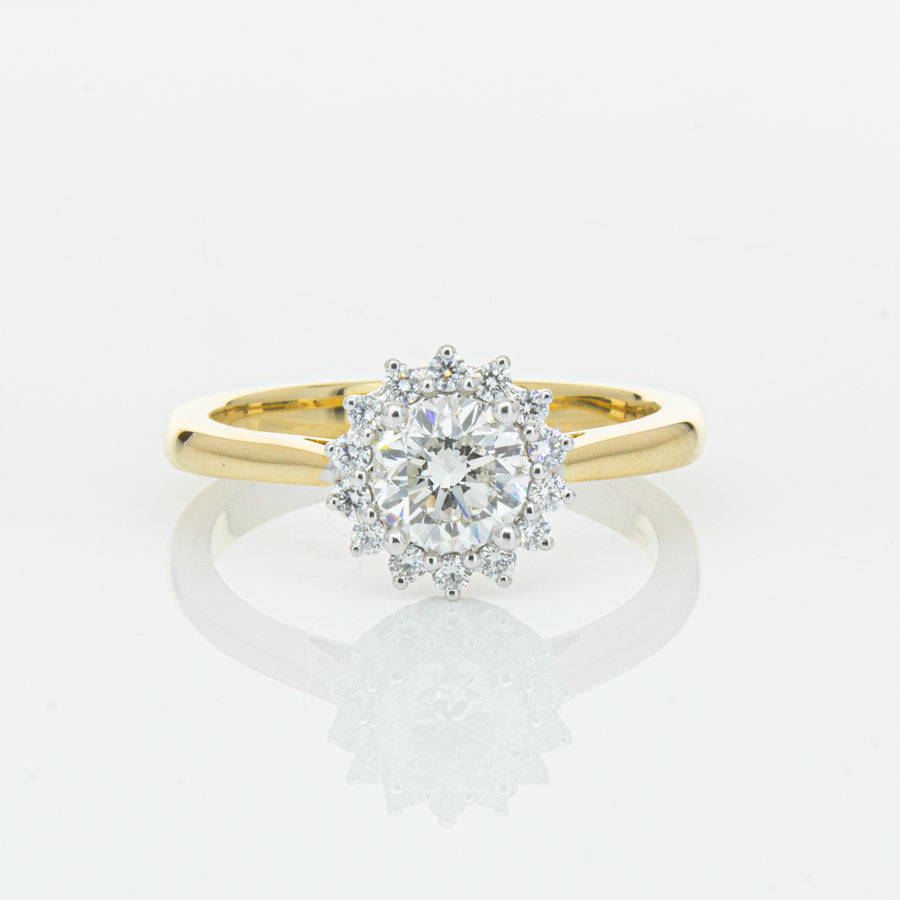 18ct Yellow Gold .70ct Diamond Belle Ring - Ring - Walker & Hall