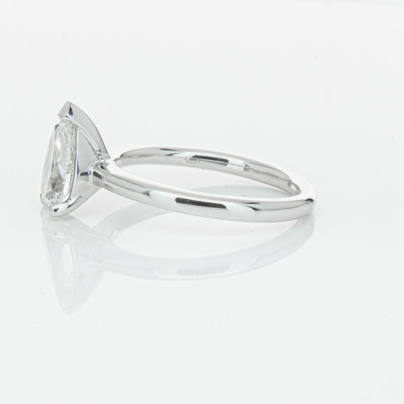 18ct White Gold 1.51ct Pear Cut Diamond Melba Ring-Ring-Walker & Hall