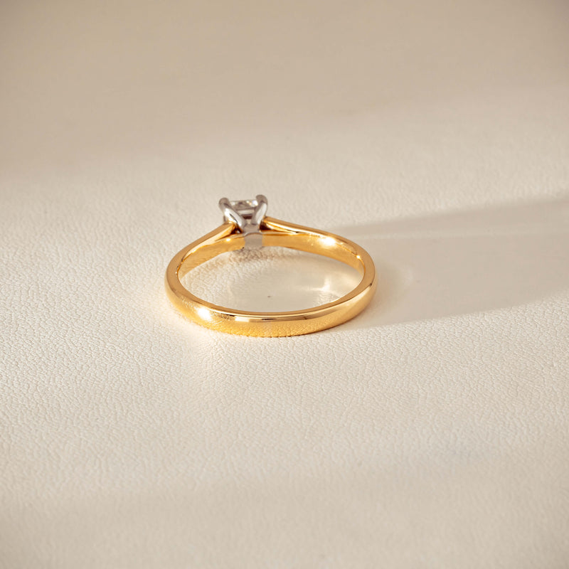 Deja Vu 18ct .70ct Princess Cut Diamond Ring - Ring - Walker & Hall