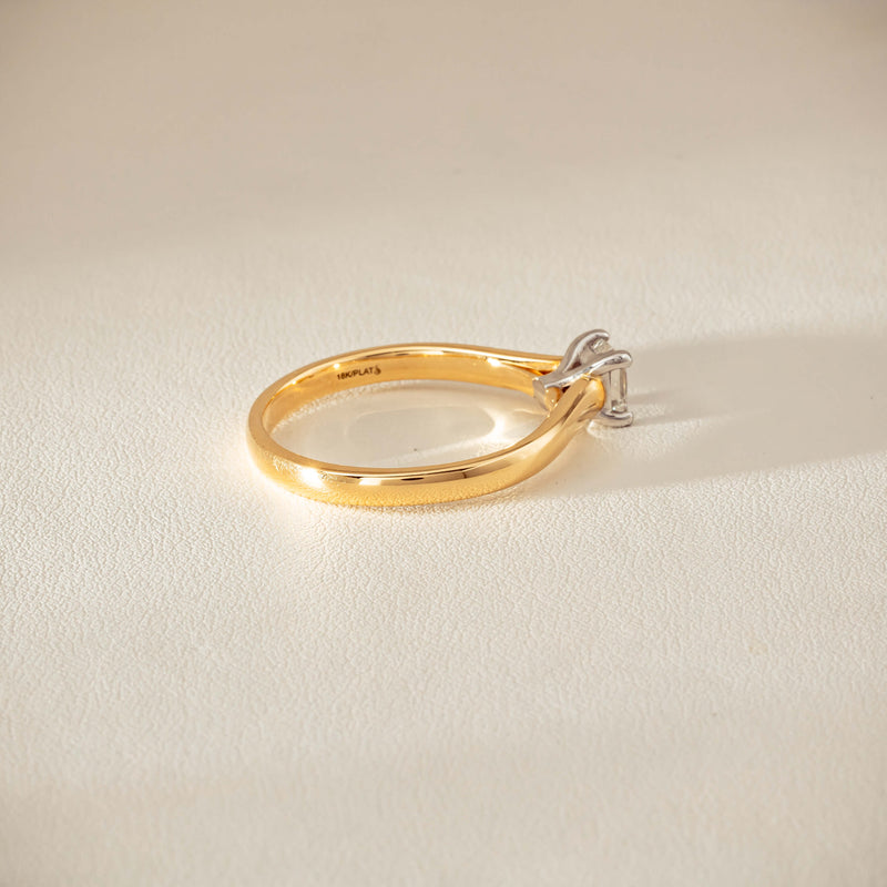 Deja Vu 18ct .70ct Princess Cut Diamond Ring - Ring - Walker & Hall