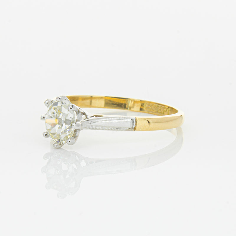 Deja Vu 18ct Yellow Gold & Palladium .70ct Diamond Ring-Ring-Walker & Hall