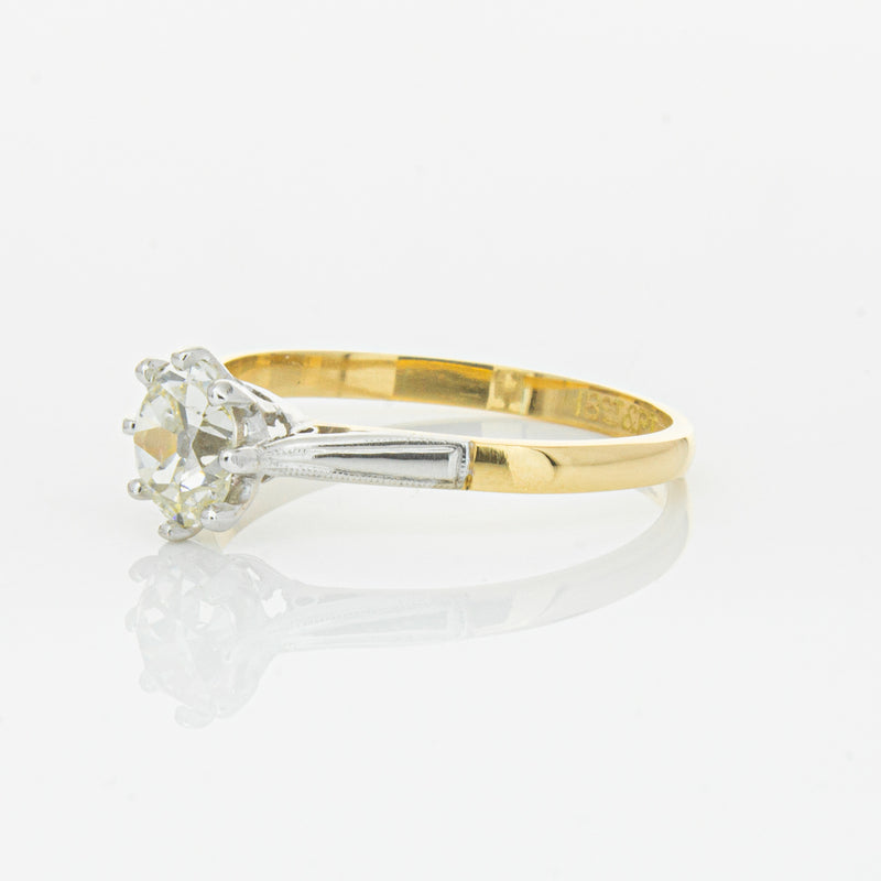 Deja Vu 18ct Yellow Gold & Palladium .70ct Diamond Ring-Ring-Walker & Hall