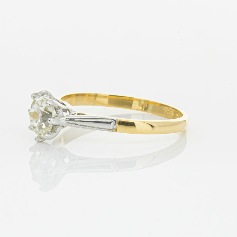 Deja Vu 18ct Yellow Gold & Palladium .70ct Diamond Ring-Ring-Walker & Hall