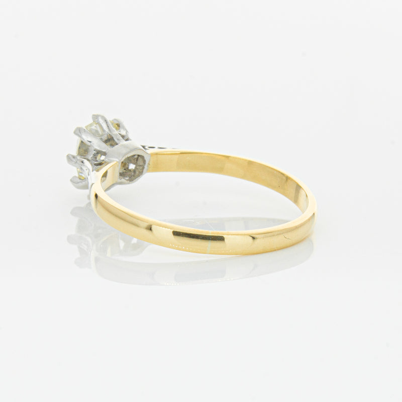 Deja Vu 18ct Yellow Gold & Palladium .70ct Diamond Ring-Ring-Walker & Hall