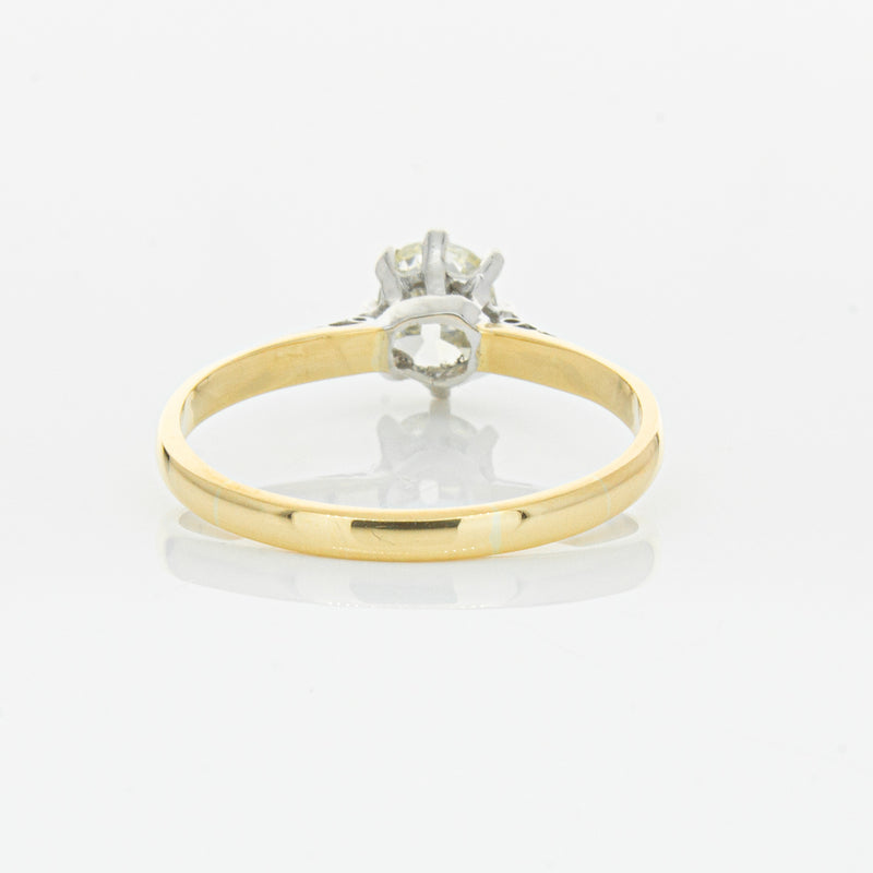 Deja Vu 18ct Yellow Gold & Palladium .70ct Diamond Ring-Ring-Walker & Hall