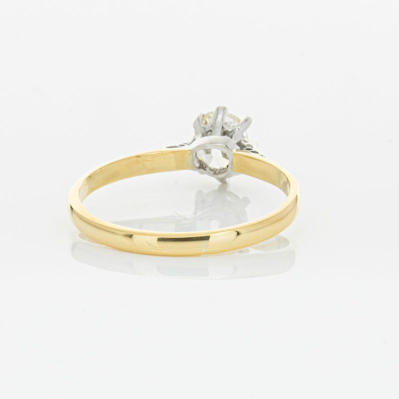 Deja Vu 18ct Yellow Gold & Palladium .70ct Diamond Ring-Ring-Walker & Hall