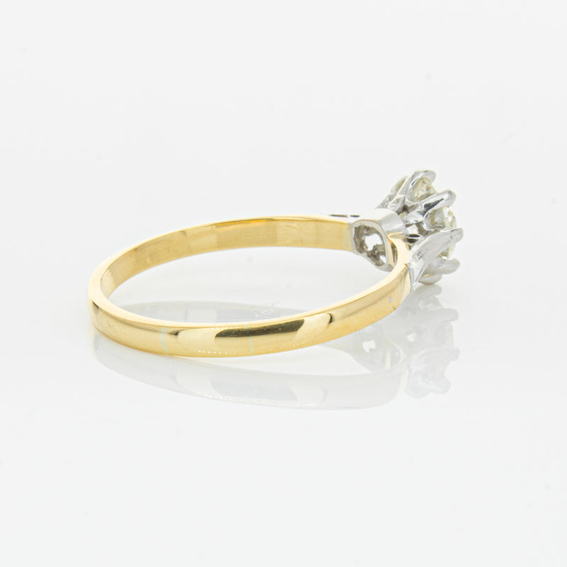 Deja Vu 18ct Yellow Gold & Palladium .70ct Diamond Ring-Ring-Walker & Hall