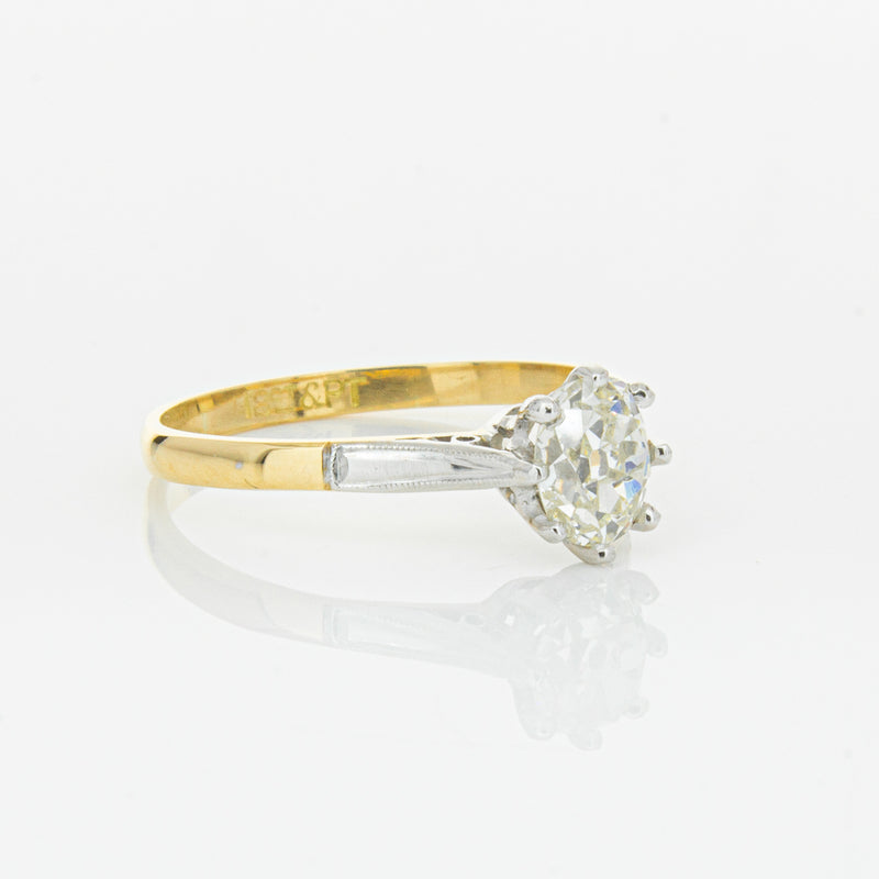 Deja Vu 18ct Yellow Gold & Palladium .70ct Diamond Ring-Ring-Walker & Hall