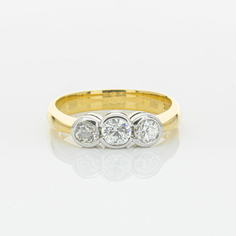 Deja Vu 18ct Yellow Gold .61ct Diamond Ring-Ring-Walker & Hall