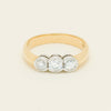 Deja Vu 18ct Yellow Gold .61ct Diamond Three-Stone Ring - Ring - Walker & Hall
