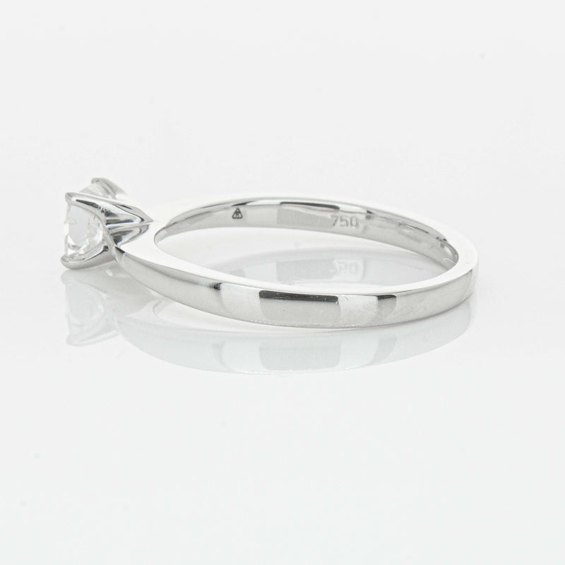 18ct White Gold .47ct Princess Cut Reclaimed Diamond Royale Ring-Ring-Walker & Hall