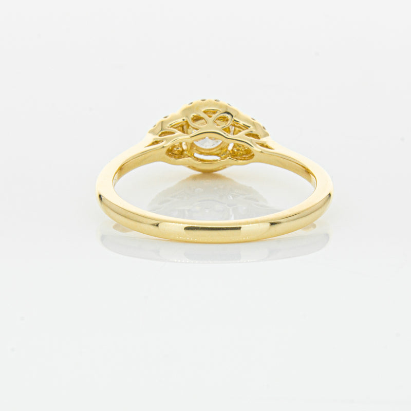 18ct Yellow Gold .44ct Diamond Posie Ring-Ring-Walker & Hall