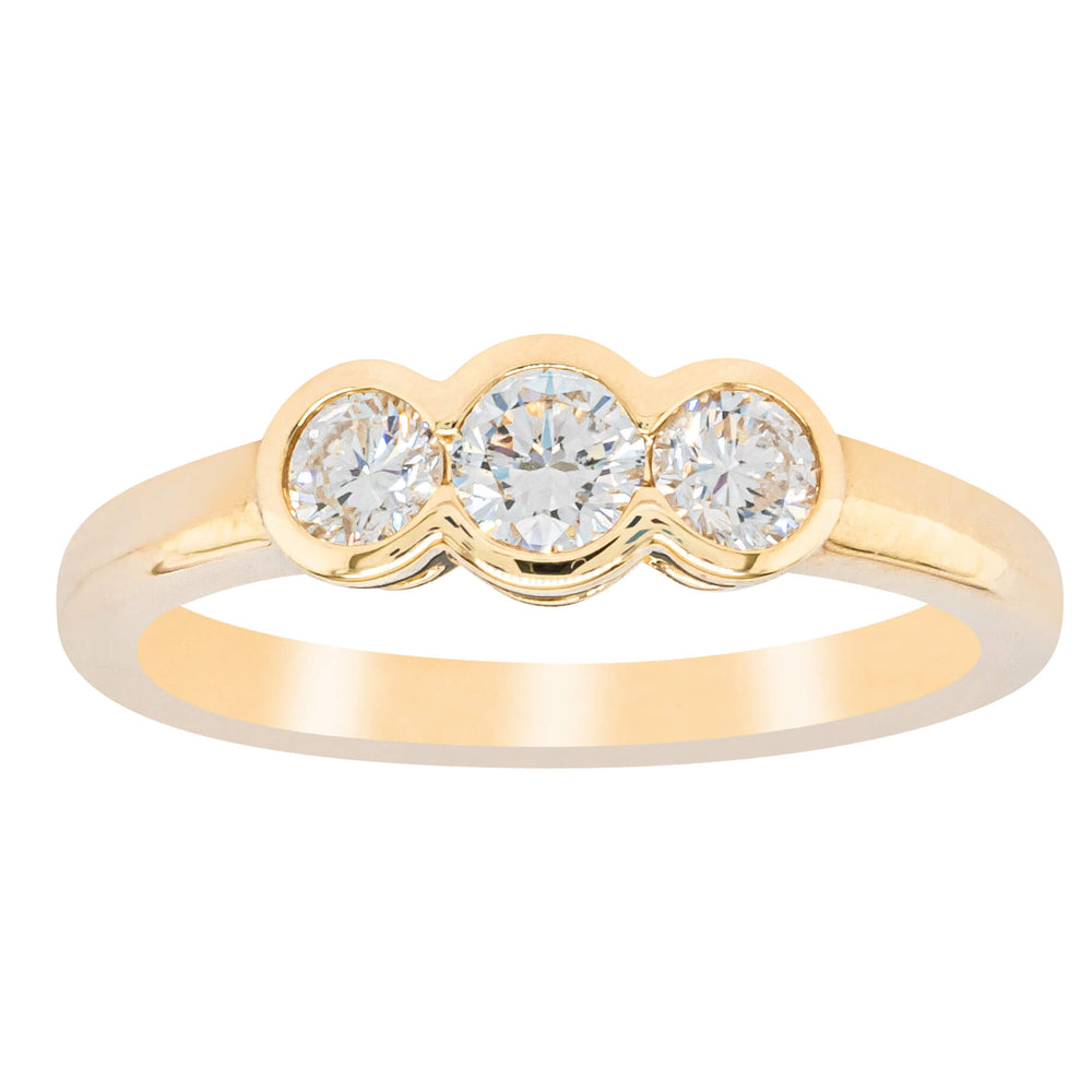 18ct Yellow Gold .50ct Reclaimed Diamond Natalia Ring