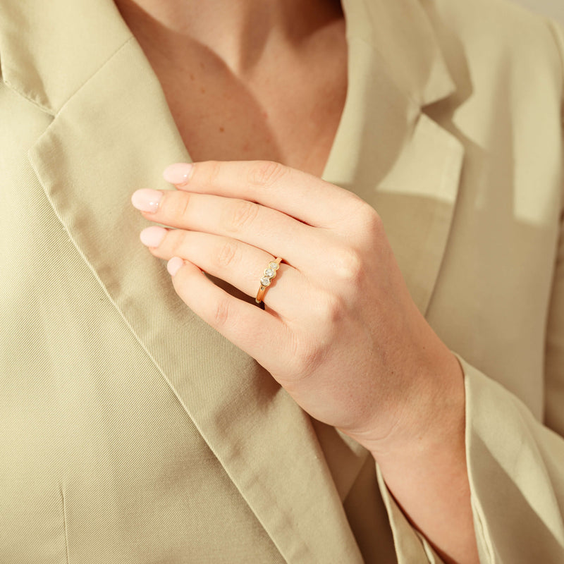 18ct Yellow Gold .50ct Reclaimed Diamond Natalia Ring