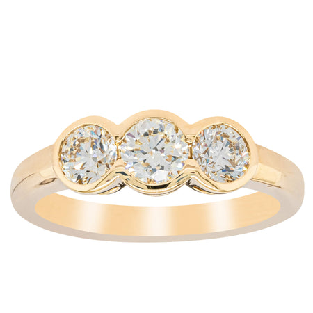 18ct Yellow Gold 1.00ct Reclaimed Diamond Natalia Ring