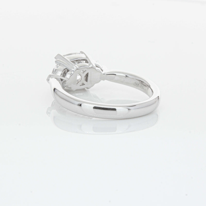 18ct White Gold 2.00ct Cushion Cut Diamond Ring-Ring-Walker & Hall