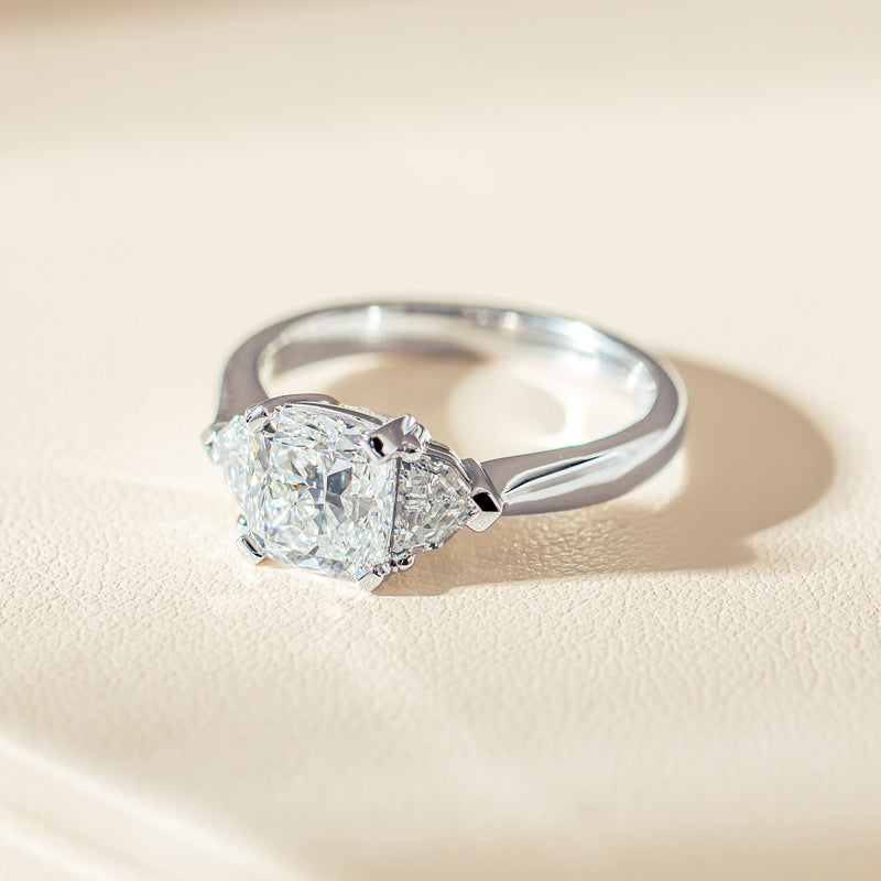 18ct White Gold 2.00ct Cushion Cut Diamond Ring - Ring - Walker & Hall