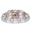 Deja Vu Platinum and Rose Gold Pink Diamond Ring-Ring-Walker & Hall