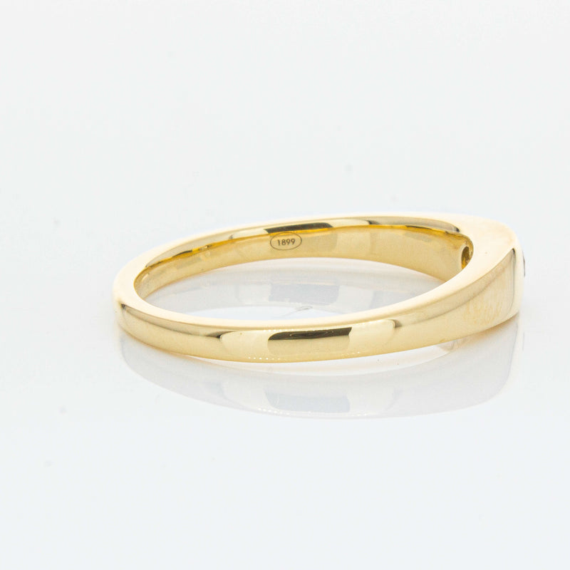 18ct Yellow Gold .16ct Diamond Gypsy Ring-Ring-Walker & Hall
