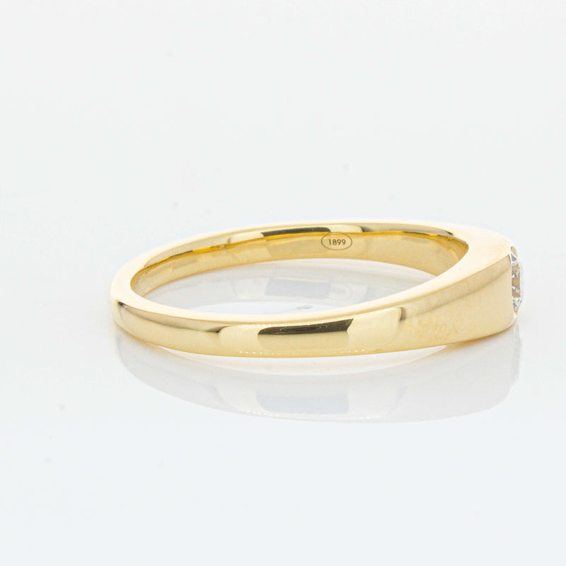 18ct Yellow Gold .16ct Diamond Gypsy Ring-Ring-Walker & Hall