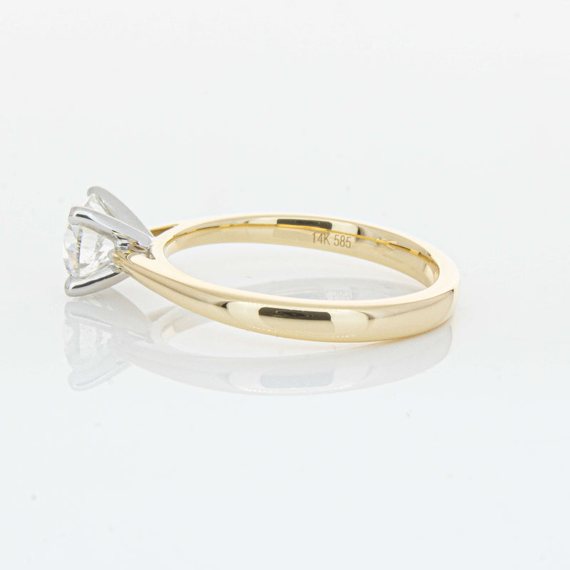 14ct Yellow Gold 1.00ct Diamond Luna Ring-Ring-Walker & Hall