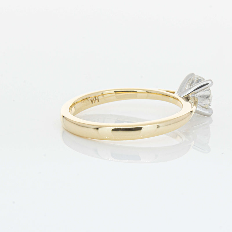14ct Yellow Gold 1.00ct Diamond Luna Ring-Ring-Walker & Hall