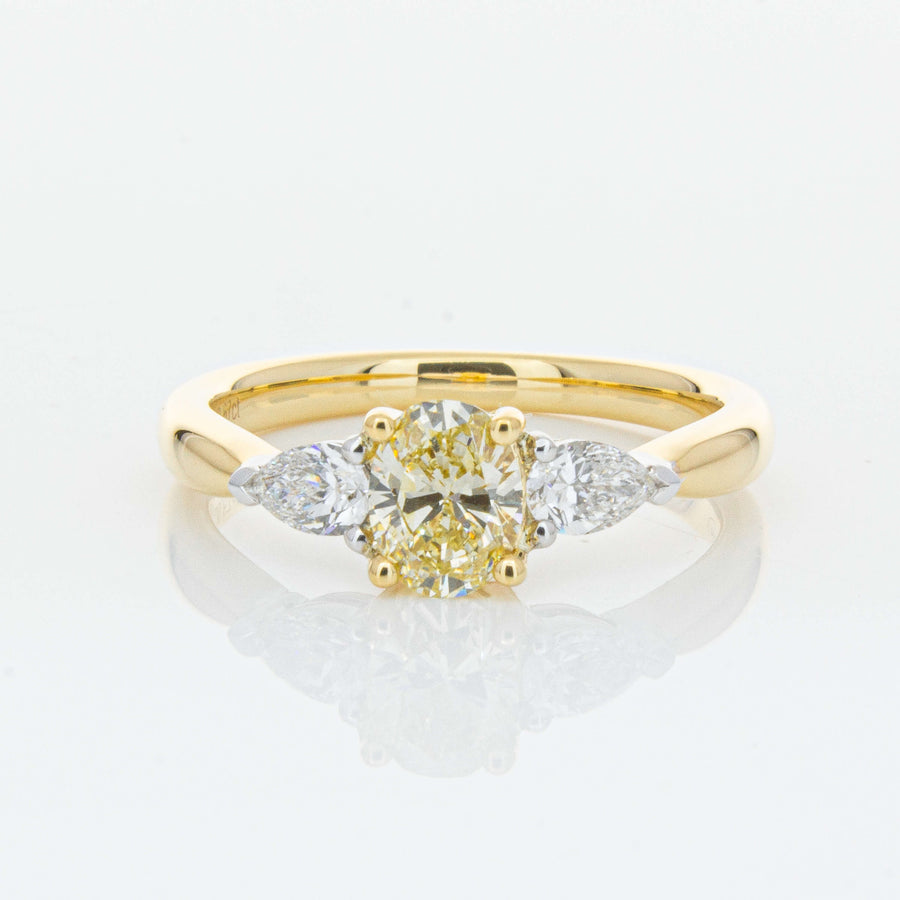 18ct Yellow Gold .67ct Yellow Diamond Ayla Ring