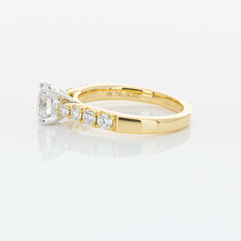 18ct Yellow Gold .90ct Diamond Phoenix Ring-Ring-Walker & Hall